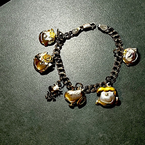 Jewelry - Rare Peanuts Themed 925 Charm Bracelet
